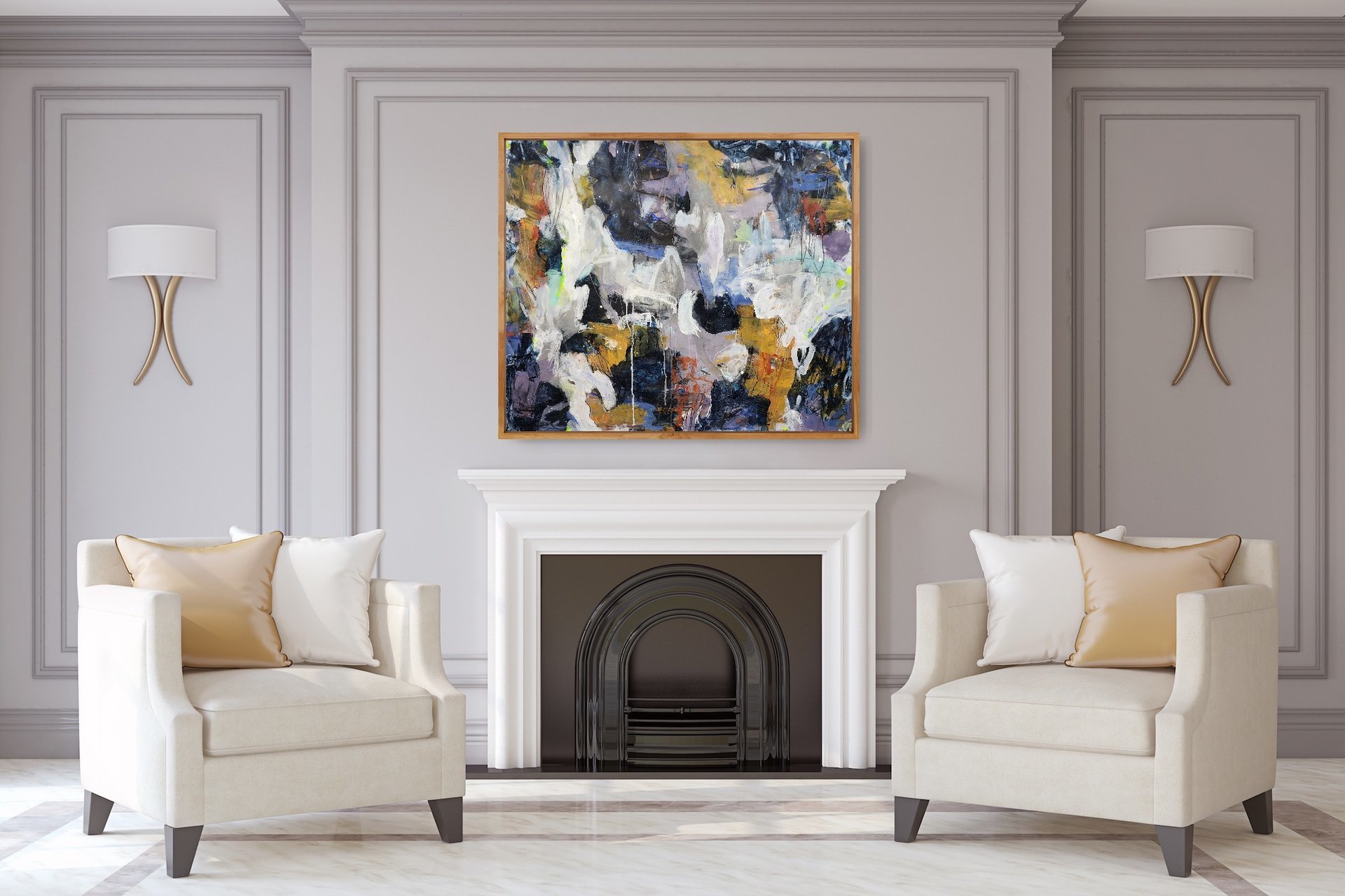 Flocked and Folded | 30"x36"