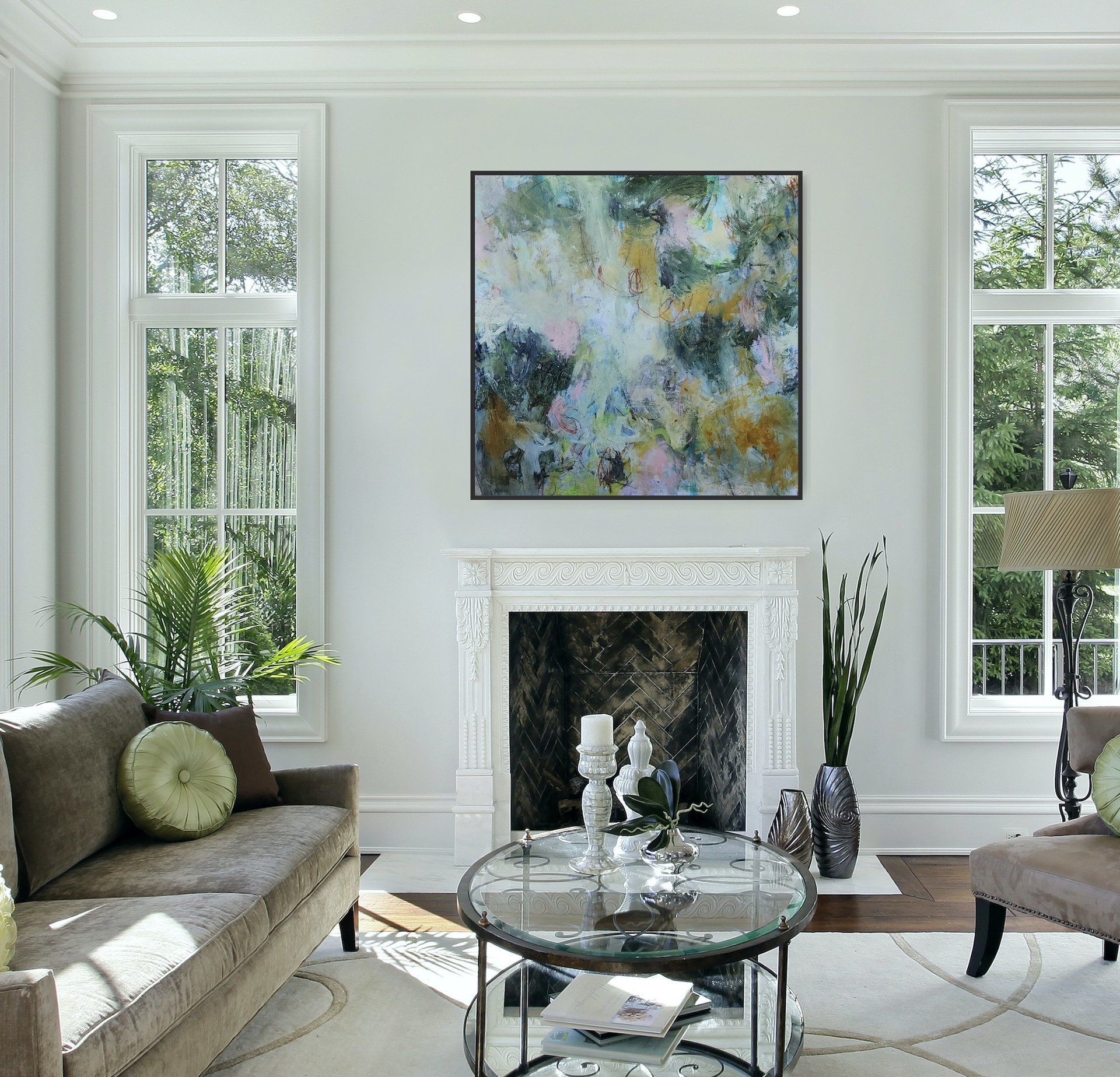 Fox Afoot | 52" x 52"